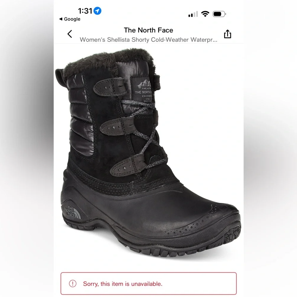 The North Face Women's Shellista II Shorty Boots - Black and Gray - Picture 9 of 10
